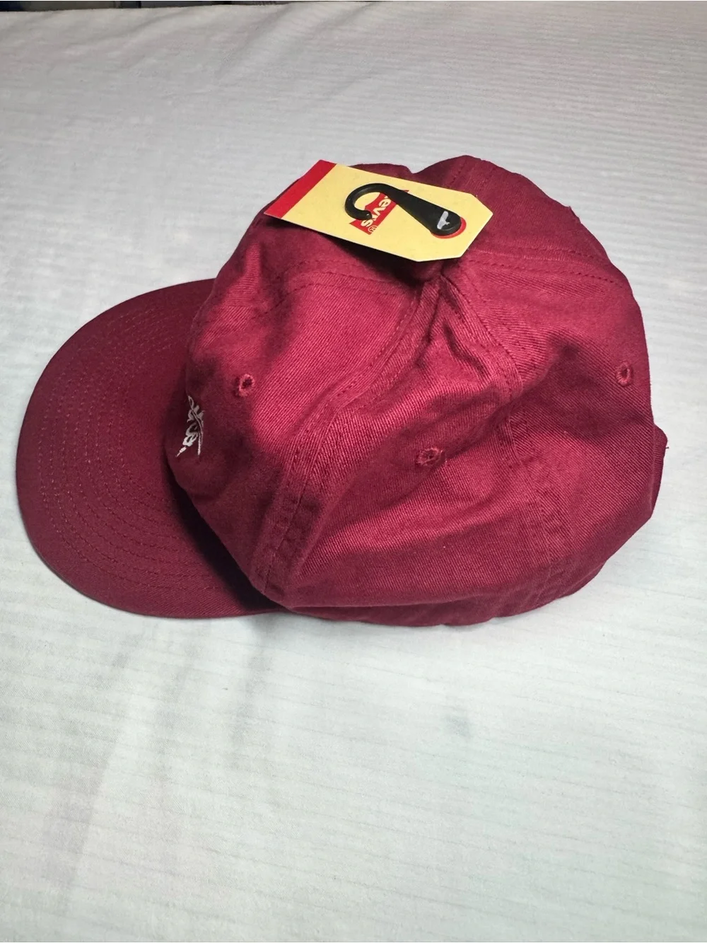 Levi's Kids Maroon Baseball Cap with Embroidered Logo